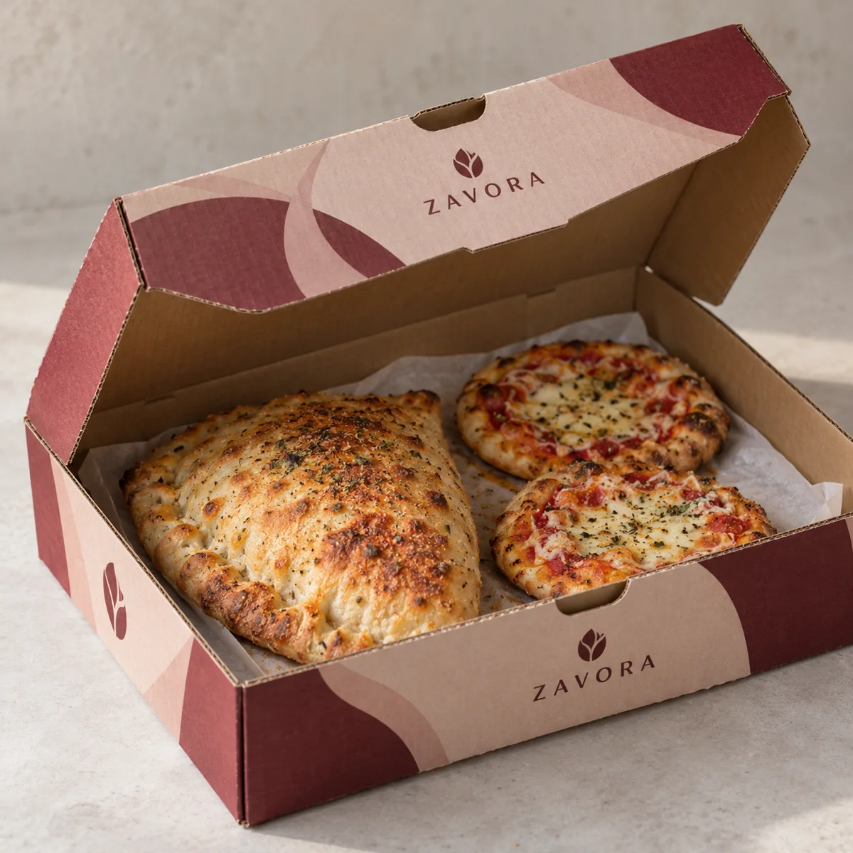 Calzone & Mini Pizza Micro-Flute Box — view 2
