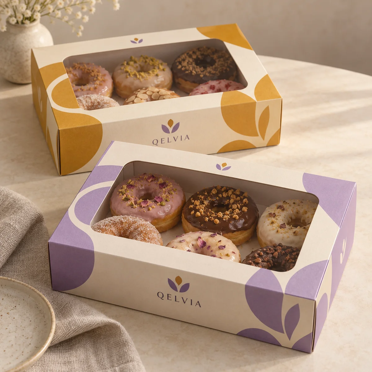 Panoramic Window Donut & Pastry Box