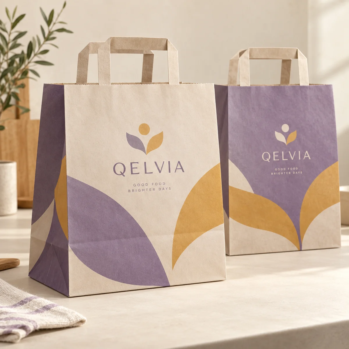 Flat Handle Heavy-Duty Takeaway Bag